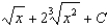 <strong>Find the most general antiderivative of the function .</strong> A) e. b. f. c. g. d. h.