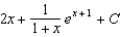<strong>Find the most general antiderivative of the function .</strong> A) e. b. f. c. g. d. h.