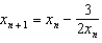 <strong>Given , use Newton's method to find the iterative formula for .</strong> A) e. b. f. c. g. d. h.None of these