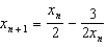 <strong>Given , use Newton's method to find the iterative formula for .</strong> A) e. b. f. c. g. d. h.None of these