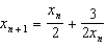 <strong>Given , use Newton's method to find the iterative formula for .</strong> A) e. b. f. c. g. d. h.None of these