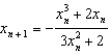 <strong>Given , use Newton's method to find the iterative formula for .</strong> A) e. b. f. c. g. d. h.None of these