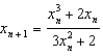 <strong>Given , use Newton's method to find the iterative formula for .</strong> A) e. b. f. c. g. d. h.None of these