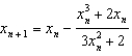 <strong>Given , use Newton's method to find the iterative formula for .</strong> A) e. b. f. c. g. d. h.None of these