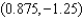 <strong>Find the point on the line that is nearest to the origin.</strong> A) e. b. f. c. g. d. h.