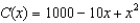 <strong>A company has cost function . Find the average cost of producing 100 units.</strong> A)150 E)250 B)200 F)90 C)210 G)180 D)120 H)100