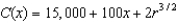 If the total cost for producing x units of a particular product is given by C(x), then the average cost of production those x units is given by (a) If our cost function is , what value of x will result in the minimum average cost? (b) What is the minimum average cost?