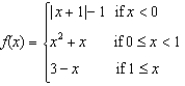 At what value(s) of x is the function discontinuous?