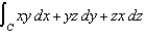 Use Stokes' Theorem to evaluate , where C is the triangle with vertices , and , oriented counterclockwise as viewed from above.