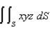 Evaluate the surface integral , where S is the part of the sphere that lies above the cone .