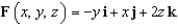 Evaluate , where and S is the upper half of the sphere , with upward orientation.