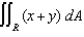 Use the change of variables x = 2u + 3v, y = 3u - 2v to evaluate , where R is the square with vertices (0, 0), (2, 3), (5, 1), and (3, -2).