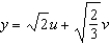 Use the change of variables , to evaluate , where R is the region bounded by the ellipse .