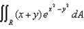 Evaluate ,where R is the rectangular region bounded by the lines x + y = 0, x + y = 1, x - y = 0, and x - y = 1.