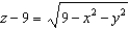 Find the volume of the region above the paraboloid and below the hemisphere .