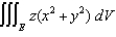 Evaluate , where E is the solid bounded by the cylinder , above by z = 3 and below by z = 0.