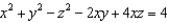 <strong>Find an equation of the tangent plane to the hyperboloid at the point .</strong> A) e. b. f. c. g. d. h.