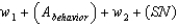 <strong>Which of the following is the formula for the behavioral intentions model?</strong> A) B) C) D) E)