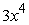 <strong>Evaluate the expression for the given value of x. x = 4</strong> A) 48 B) C) D) 768 E) -768