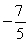 <strong>Evaluate the expression for the given value of x. x = -5</strong> A) B) C) D) -35 E) 35