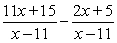 Simplify the following rational expression.  