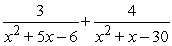 Perform the addition and simplify.  