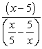 Simplify the complex fraction.  