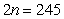 <strong>The sum of two consecutive numbers is Which of the following equations describes this situation?</strong> A) B) C) D) E)