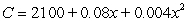 <strong>Use the cost equation to find the number of units x that a manufacturer can produce when Round answer to the nearest whole unit.</strong> A) 365 units B) 357 units C) 344 units D) 336 units E) 330 units