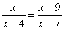 <strong>Solve the rational equation below. </strong> A) -8 B) -19 C) -17 D) 6 E) -4