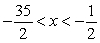 <strong>Solve the inequality below. </strong> A) B) C) D) E)