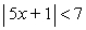 <strong>Use interval notation to express the solution set for the inequality below. </strong> A) B) C) D) E)