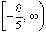 <strong>Use interval notation to express the solution set for the inequality below. </strong> A) B) C) D) E)