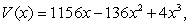 <strong>An open box is to be made from a square piece of cardboard having dimensions 34 inches by 34 inches by cutting out squares of area from each corner as shown in the figure below.If the volume of the box is given by state the domain of V . </strong> A) B) C) D) E) all real numbers