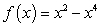 <strong>Use a graphing utility to graph the function and determine whether the function is even, odd, or neither. </strong> A) Neither even nor odd B) Odd C) Even D) Neither even nor odd E) Even