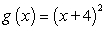 <strong>Use the graph of to write an equation for the function whose graphs is shown below. </strong> A) B) C) D) E)