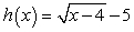 <strong>Consider the graph of Use your knowledge of rigid and nonrigid transformations to write an equation for the following descriptions. The graph of is reflected in the x-axis, shifted five units to the left, and shifted four unit upward.</strong> A) B) C) D) E)
