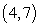 The point on the graph of has been shifted to the point after a rigid transformation.Identify the shift and write the new function in terms of
