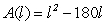 <strong>The sum of the length l and the width w of a rectangular region is 180 meters.Write the area A as a function of l.</strong> A) B) C) D) E)