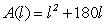 <strong>The sum of the length l and the width w of a rectangular region is 180 meters.Write the area A as a function of l.</strong> A) B) C) D) E)