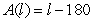 <strong>The sum of the length l and the width w of a rectangular region is 180 meters.Write the area A as a function of l.</strong> A) B) C) D) E)