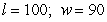 <strong>The sum of the length l and the width w of a rectangular region is 190 meters.Find the dimensions that produce the greatest area.</strong> A) B) C) D) E)