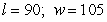 <strong>The sum of the length l and the width w of a rectangular region is 190 meters.Find the dimensions that produce the greatest area.</strong> A) B) C) D) E)