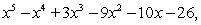 <strong>Use long division to divide the first polynomial below by the second. </strong> A) B) C) D) E)