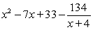 <strong>Use synthetic division to divide by </strong> A) B) C) D) E)
