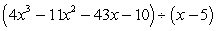 <strong>Use synthetic division to divide. </strong> A) B) C) D) E)