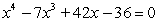 <strong>Find all real solutions of the polynomial equation </strong> A) B) C) D) E)