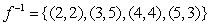 <strong>Find the inverse function of the function f given by the set of ordered pairs. </strong> A) B) C) D) E)