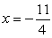 <strong>Solve for </strong> A) B) C) D) E)