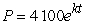 The population P of a bacteria culture is modeled by , where t is the time in hours.If the population of the culture was 5800 after 40 hours, how long does it take for the population to double? Round to the nearest tenth of an hour.